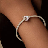 925 Sterling Silver Opal Moon Cat Pendant In Plating