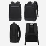 18 Inch Waterproof Double Shoulder Backpack With Usb Black