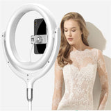 12 Inch Desktop Fill Light Beauty Bracket for Landing Headlights - White