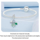 925 Sterling Silver Platinum Plated Zircon Tree Of Life Pendant