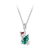 925 Sterling Silver Christmas Bear Pendant