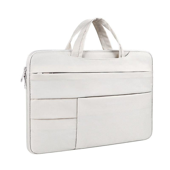13.3 Waterproof Laptop Bag - Wearable Durable - Creamy-White