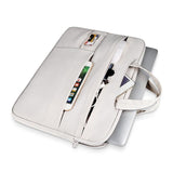 13.3 Waterproof Laptop Bag - Wearable Durable - Creamy-White