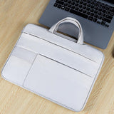 13.3 Waterproof Laptop Bag - Wearable Durable - Creamy-White