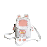 Lightweight Cartoon Crossbody Bag For Students - Blue