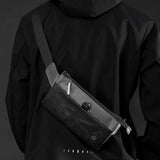 Waterproof Men Crossbody Chest Bag For Outdoor Adventures - Black