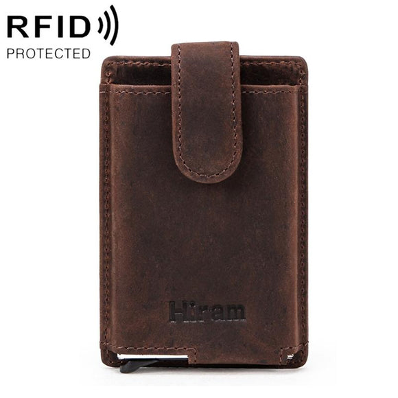 Secure Business Card Holder - Coffee Rfid Protection