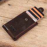 Secure Business Card Holder - Coffee Rfid Protection