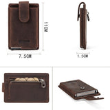 Secure Business Card Holder - Coffee Rfid Protection