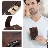 Secure Business Card Holder - Coffee Rfid Protection