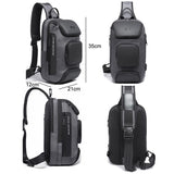 Stylish Men Crossbody Bag Versatile And Durable - Black