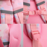 Double School Backpack for Girls - Pink