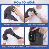 Vibration Shoulder Massager For Joint Pain Relief Gray - Gray