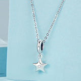 925 Sterling Silver Oxidized Star Bracelet With Beads