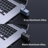3-In-1 Usb Aluminum Mini Hub Adapter - Black