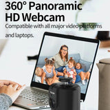 Intelligent 360 Degree Follow Gimbal Camera with Ai Face Recognition - Black