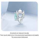 925 Sterling Silver Platinum Plated Hummingbird Flower Diy Beads