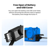 Protective Silicone Case for Dji Action Camera Accessories - Black