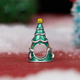 925 Sterling Silver Christmas Tree House Bracelet Beads