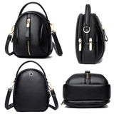 Multi Compartment Shoulder Bag For Women - Red