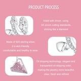 925 Sterling Silver Paper Airplane Love Letter Pendant