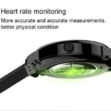 1.43 Inch Amoled Round Screen Steel Strap Smart Watch Supports Blood Oxygen Detection - Black
