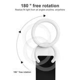 Clip-on Half-ring Fill Light for 10cm Mobile Phones - Pink