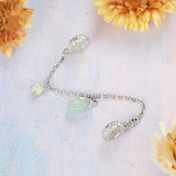 925 Sterling Silver Water Drop Safety Chain Bracelet