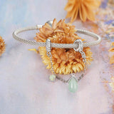 925 Sterling Silver Water Drop Safety Chain Bracelet