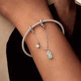 925 Sterling Silver Water Drop Safety Chain Bracelet