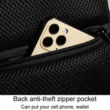 Waterproof Anti Theft Men Crossbody Bag Business Casual Multifunctional - Blue