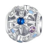 925 Sterling Silver Diy Bead Bracelet & Necklace Set