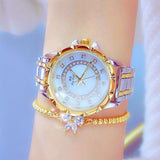 Elegant Lace Women Watch - Golden