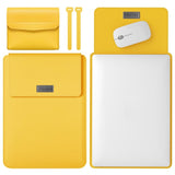 11 / 12 Inch Leather Computer Bag - Lightweight & Portable - 4 in 1 - Yellow