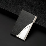 Stainless Steel Business Card Case Large Capacity - Oracle Black