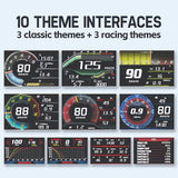 Car Obd Hud Lcd Speedometer Clear Display - English Version