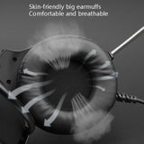 3.5Mm Luminous Game Headset For Desktop - White