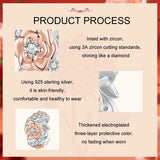 925 Sterling Silver Diy Beaded Rose Bracelet