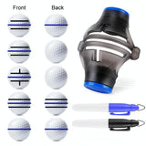 360-degree Rotatable Golf Ball Scriber with 2 Pens - Draw Five Lines