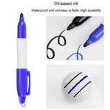 360-degree Rotatable Golf Ball Scriber with 2 Pens - Draw Five Lines
