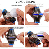 360-degree Rotatable Golf Ball Scriber with 2 Pens - Draw Five Lines