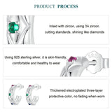 925 Sterling Silver Vintage Diamond Pattern Earrings