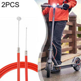 2-pack Rear Disc Brake Cable for Xiaomi Mijia M365 Electric Scooter - Red
