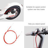 2-pack Rear Disc Brake Cable for Xiaomi Mijia M365 Electric Scooter - Red