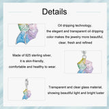 925 Sterling Silver Neon Conch Bracelet