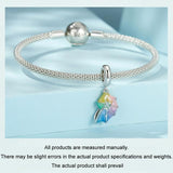 925 Sterling Silver Neon Conch Bracelet