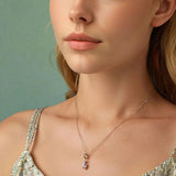 925 Sterling Silver Fantasy Moon Cat Pendant Plated