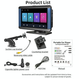 7 Inch Car Mp5 Player With Built-In Driving Recorder - Carplay / Android Auto Black