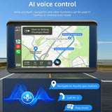 7 Inch Car Mp5 Player With Built-In Driving Recorder - Carplay / Android Auto Black