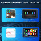 7 Inch Car Mp5 Player With Built-In Driving Recorder - Carplay / Android Auto Black